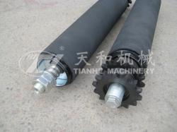 TH3826型 鋼制雙鏈包(bao)膠可調積放輥(gun)筒