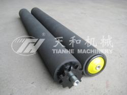 TH2214型(xing) 鋼制單(dan)鏈包膠(jiāo)輥筒