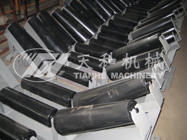 錐形(xing)上調心托輥(gun)組 DTII型